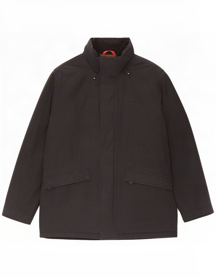 Gant Polstret jakke med hætte til mænd UK 42 XL Sort Polyester