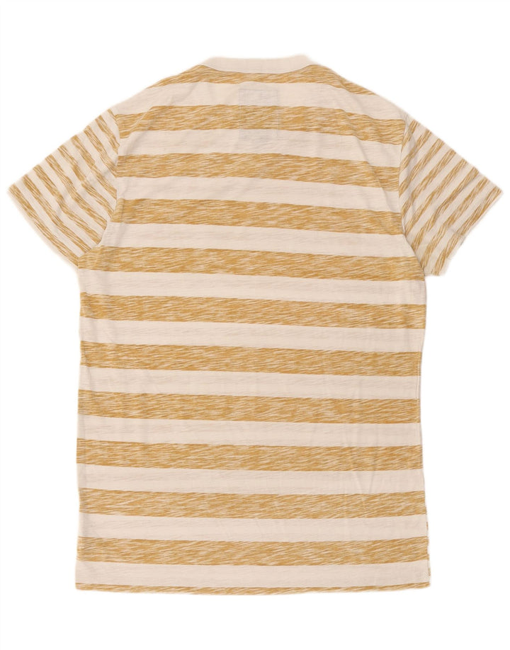 G-Star Herre T-Shirt Top Stor Beige Stribet Bomuld