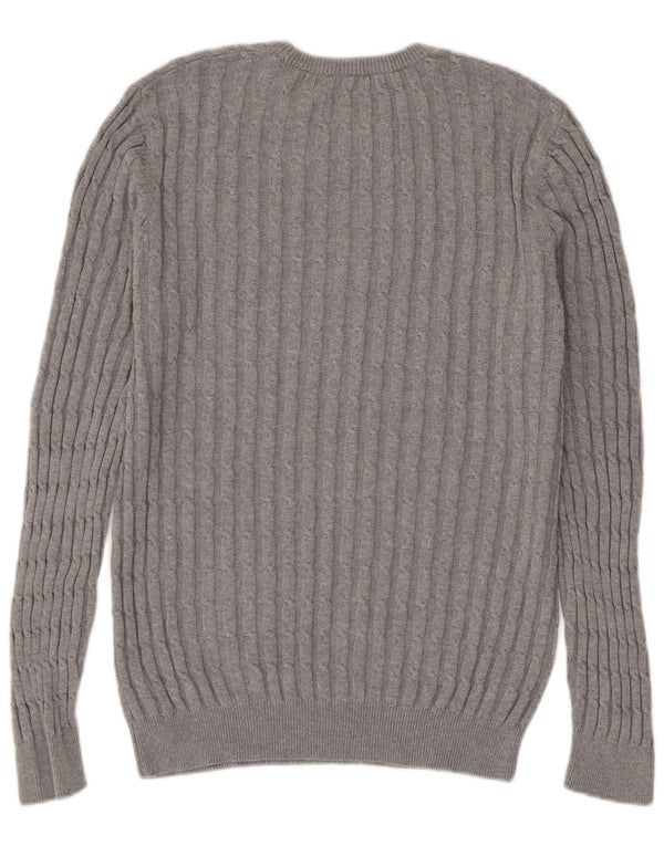 Jack Wills Herre Crew Neck Jumper Sweater Medium Grå Bomuld
