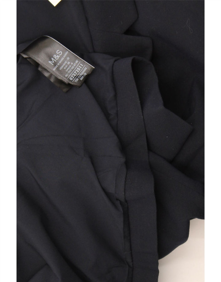 Marks & Spencer Dame 1 Knap Blazer Jacket UK 10 Small Navy Blue