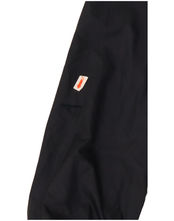 K-Way Dame Hætte Vendbar Jakke UK 10 Small Navy Blue Bomuld