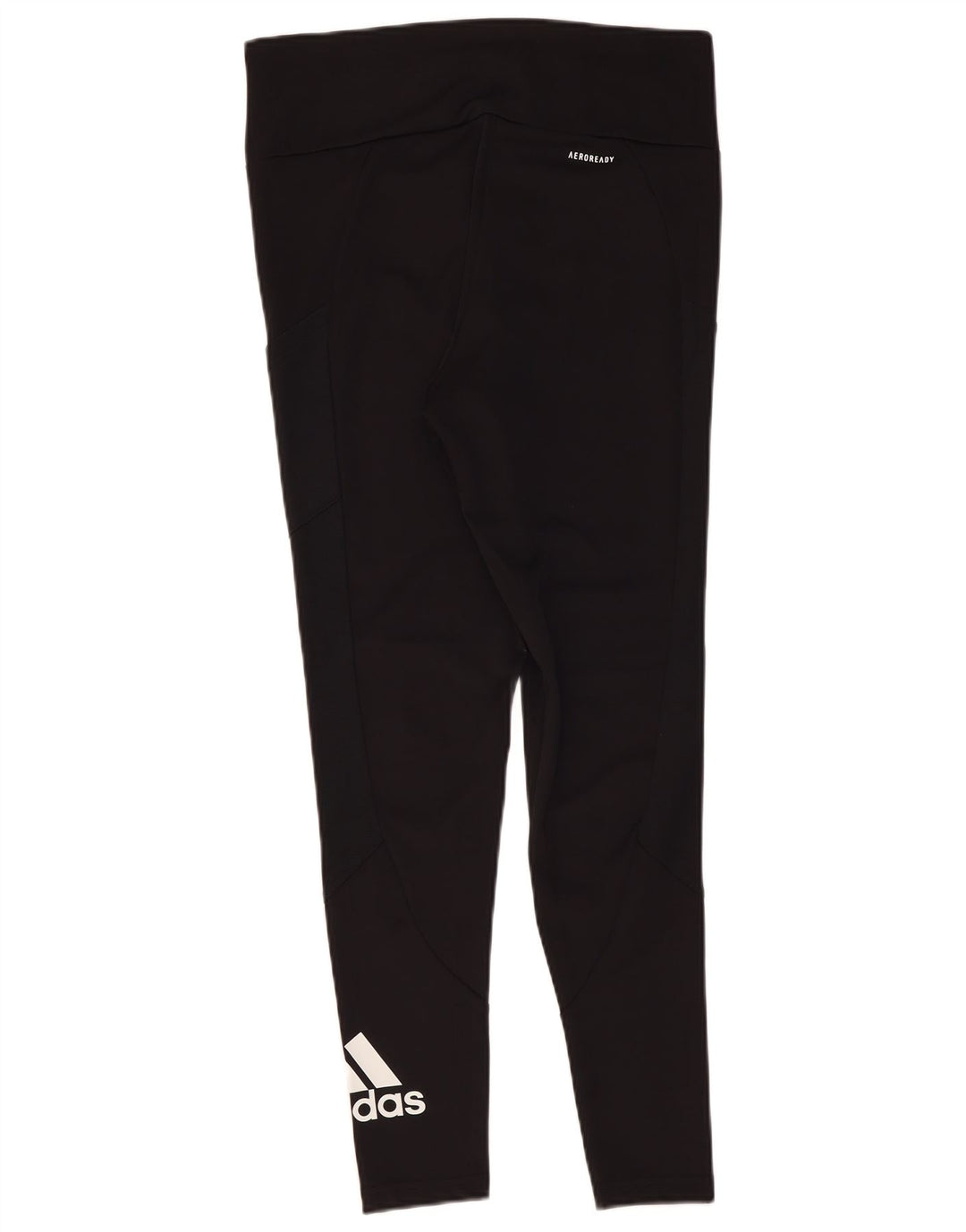 Adidas Aeroready Graphic Leggings til kvinder, UK 16/18 Large Black Polyester