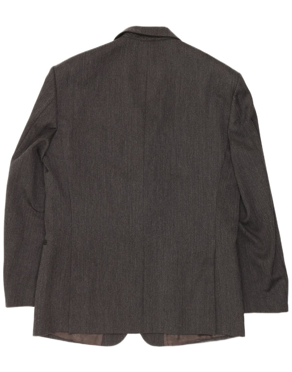 Cacharel Herre 3-knaps blazerjakke UK 40 Large Grey Classic