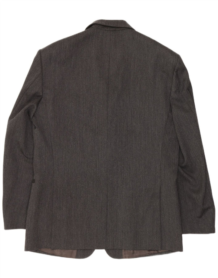 Cacharel Herre 3-knaps blazerjakke UK 40 Large Grey Classic