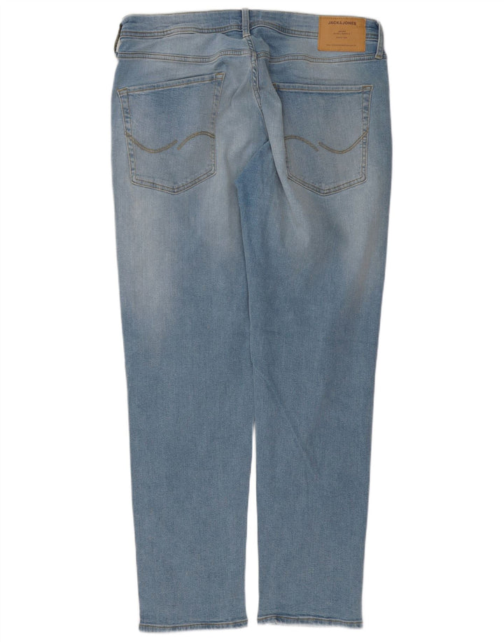 Jack & Jones Herre GLENN Slim Jeans W36 L32 Blå Bomuld