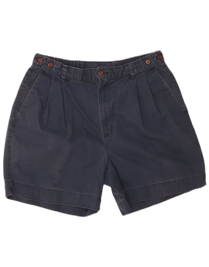 DOCKERS Herre Pegged Chino Shorts W34 Large Navy Blue Bomuld