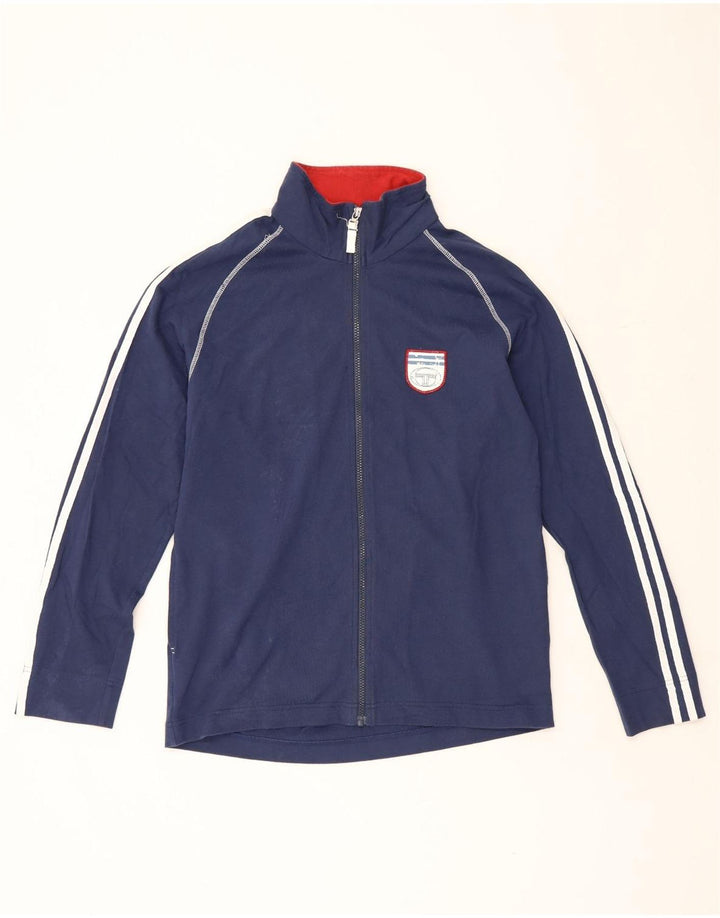 Sergio Tacchini Herre grafisk træningsdragt Topjakke Stor marineblå bomuld