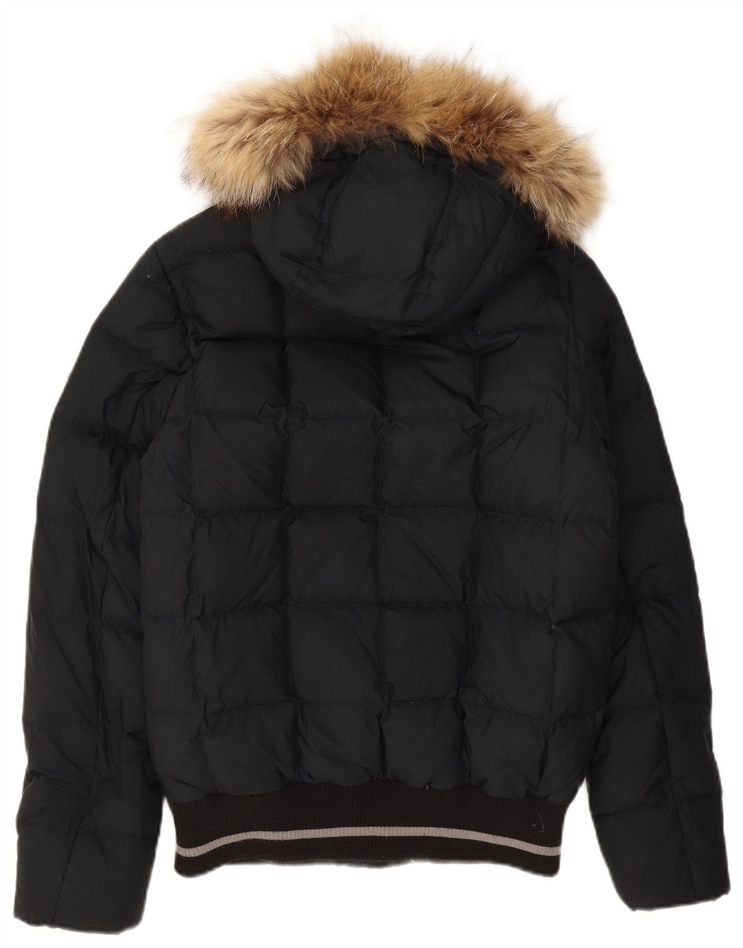 DOLOMITE Herre hættepolstret jakke UK 36 Lille sort polyester