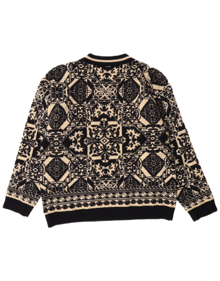 MEXX dame sweater med rund hals DK 16 Stor flerfarvet geometrisk