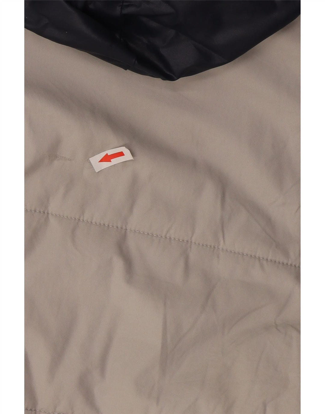 Fila Herre hættepolstret jakke UK 38 Medium Grey Bomuld