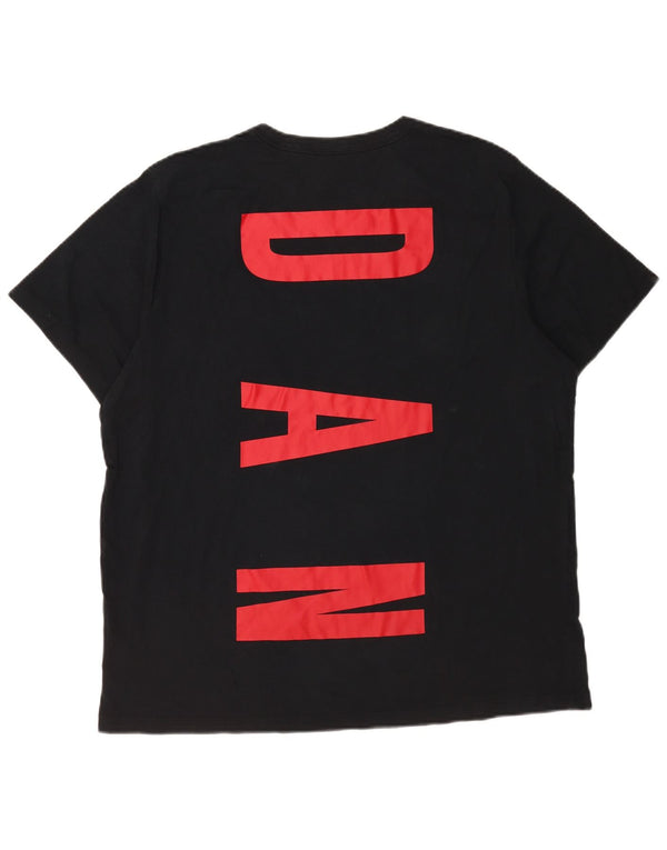Jordan Herre grafisk T-shirt top XL sort bomuld
