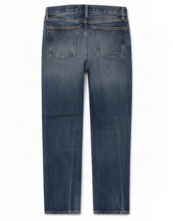 Zara Womens High Waist Cropped Jeans EU 38 Small W28 L26 Blue