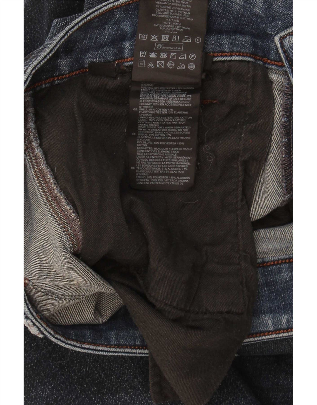 G-Star Slim Jeans til mænd W34 L34 Marineblå bomuld