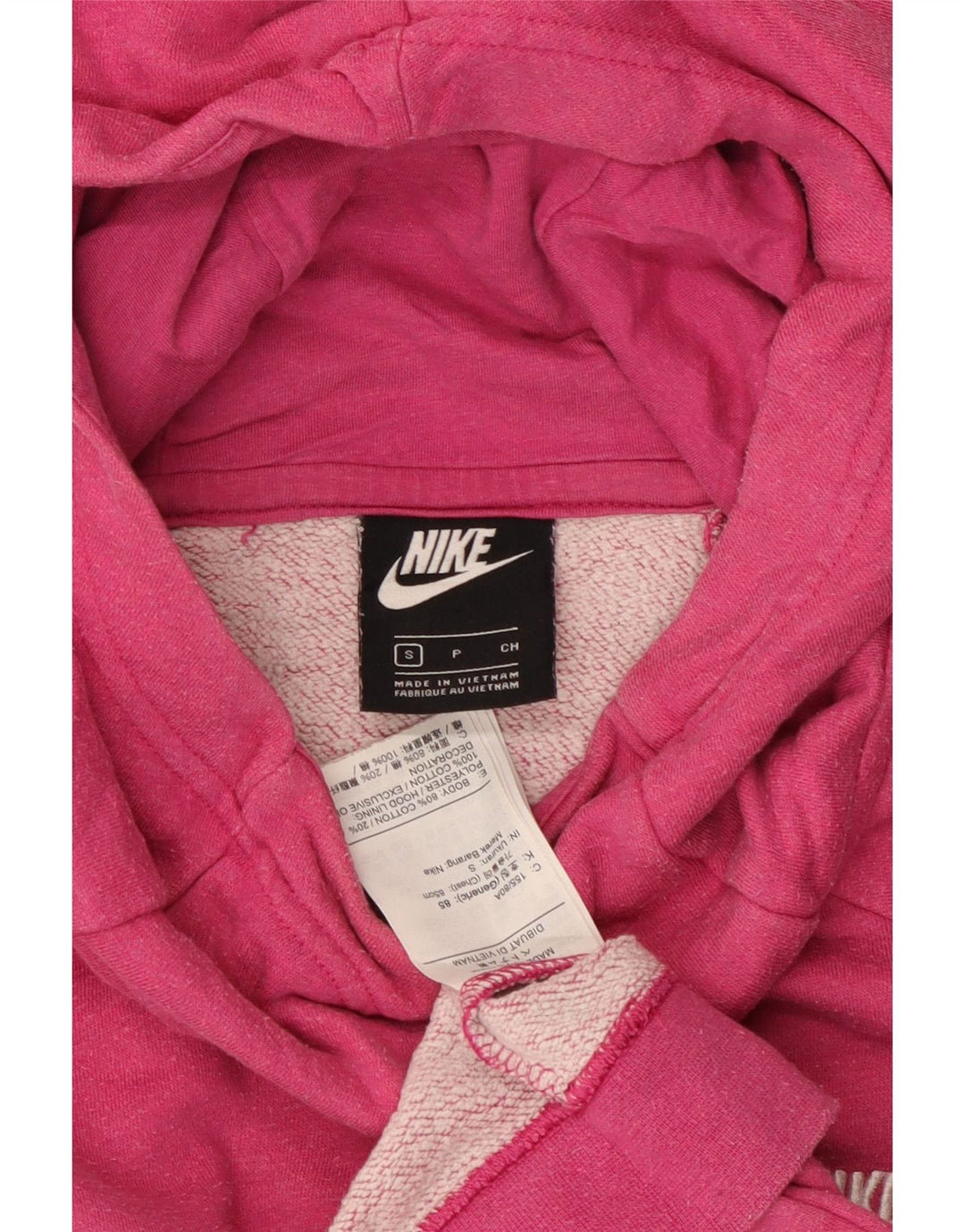 Nike oversized hættetrøje til kvinder DK 10 Small Pink Bomuld