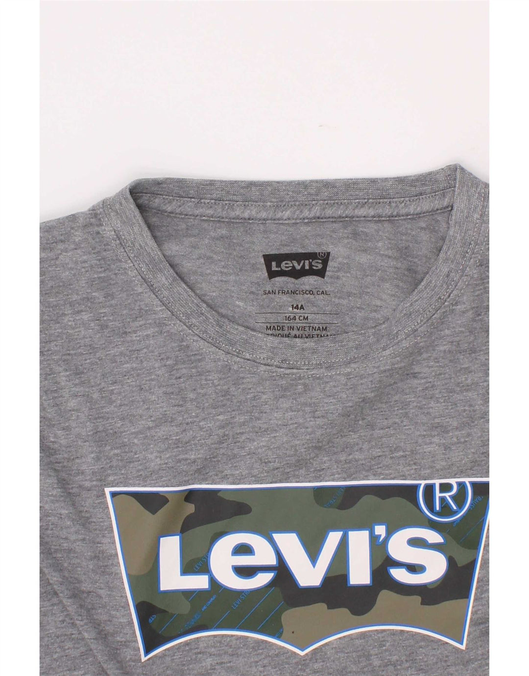 Levi's Boys Grafisk T-Shirt Top 13-14 år Grå