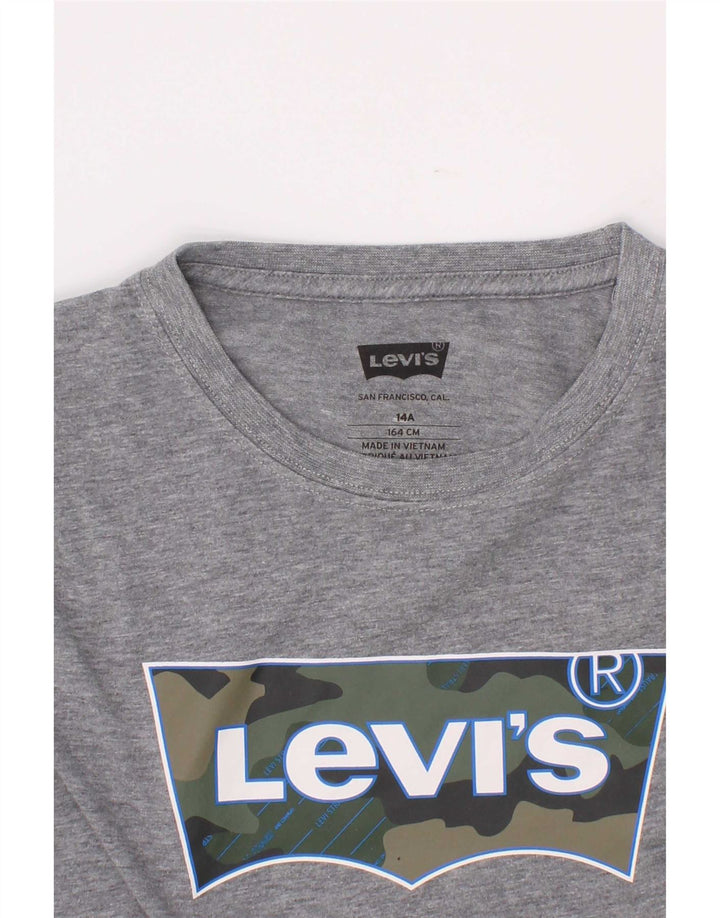 Levi's Boys Grafisk T-Shirt Top 13-14 år Grå
