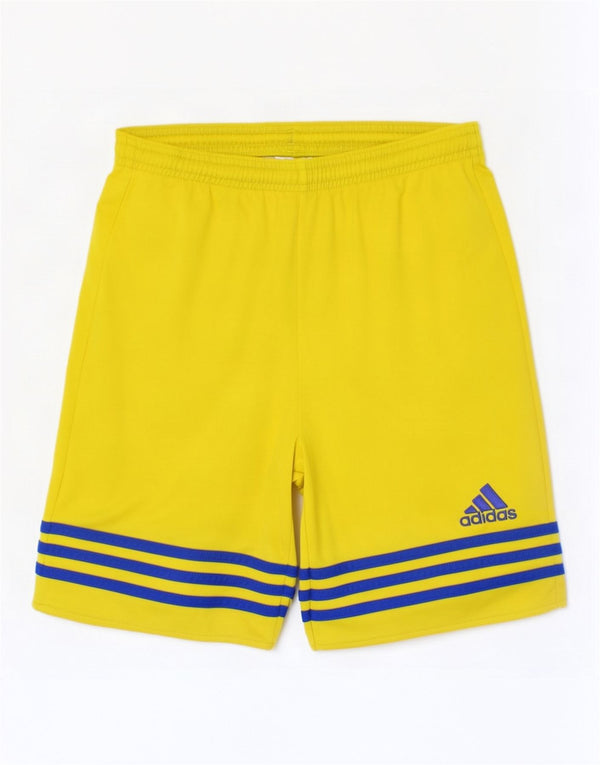 Adidas Boys Climalite Sportshorts 13-14 år XL Gul Colourblock