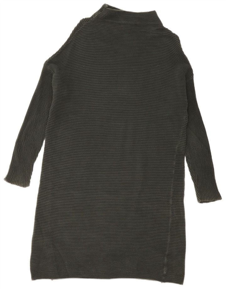 French Connection Dame Langærmet Jumper Kjole UK 14 Medium Khaki