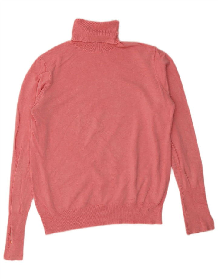 Zara Dame Rullehals Sweater UK 10 Small Pink