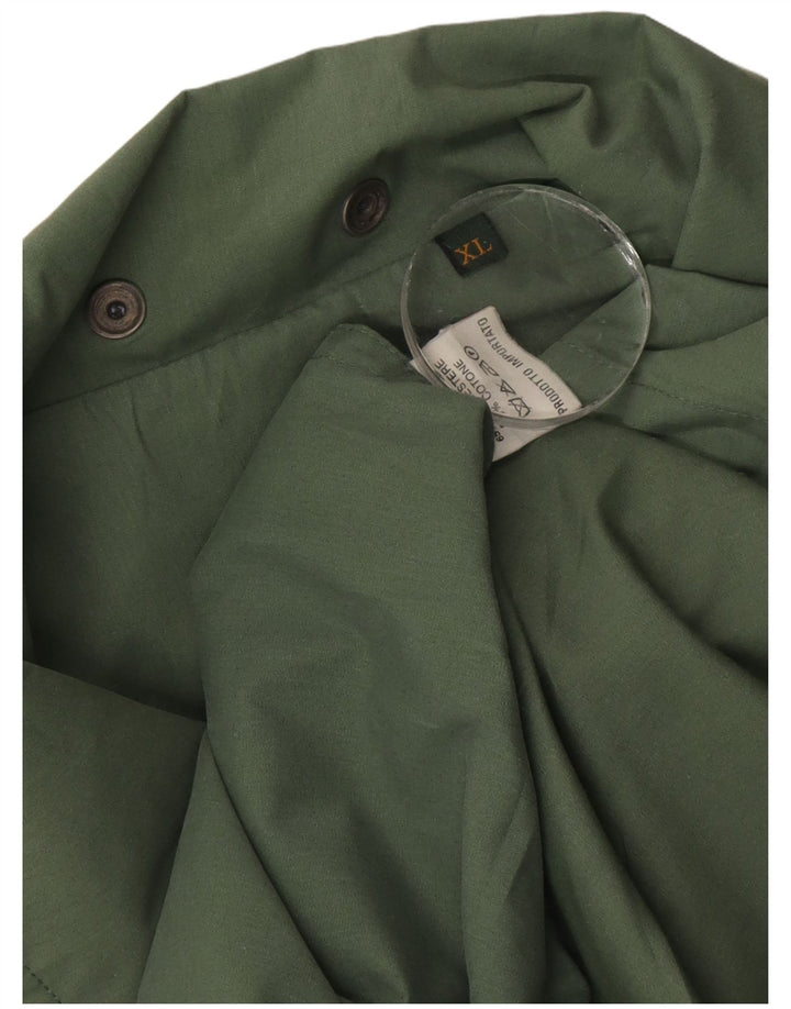 Vintage Herre Utility Jacket UK 42 XL Grøn Polyester