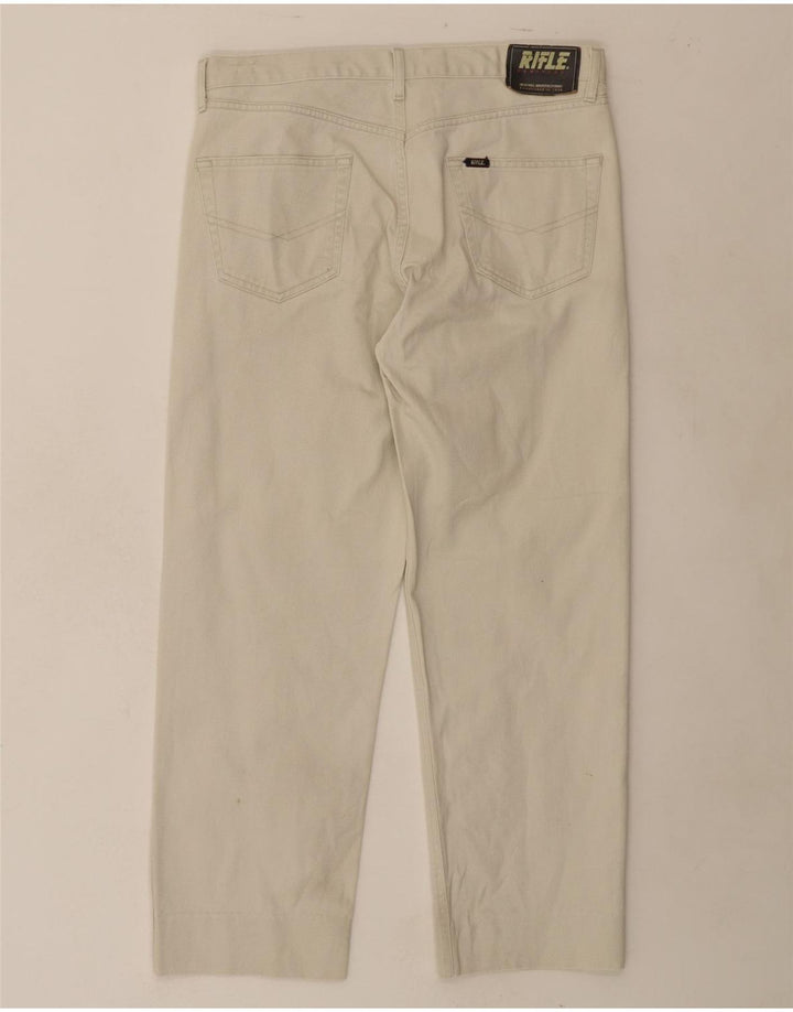 RIFLE Mens Straight Jeans W36 L27 Beige Cotton Vintage Rifle and Second-Hand Rifle from Messina Hembry 