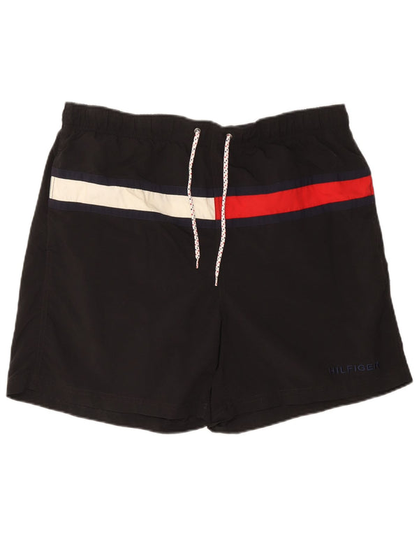 Tommy Hilfiger Badeshorts til mænd XL Sort Colourblock Nylon