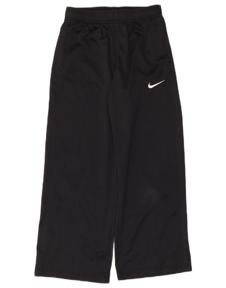 Nike Dame Capri Wide Leg træningsdragt Bukser UK 12 Medium Sort Polyester