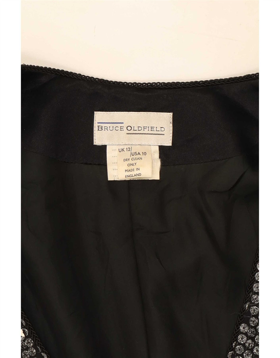 Bruce oldfield Dame Blazer Jacket UK 12 Medium Sølv