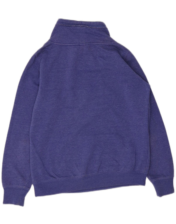 Champion Dame Grafisk Sweatshirt Jumper UK 14 Medium Blue Bomuld
