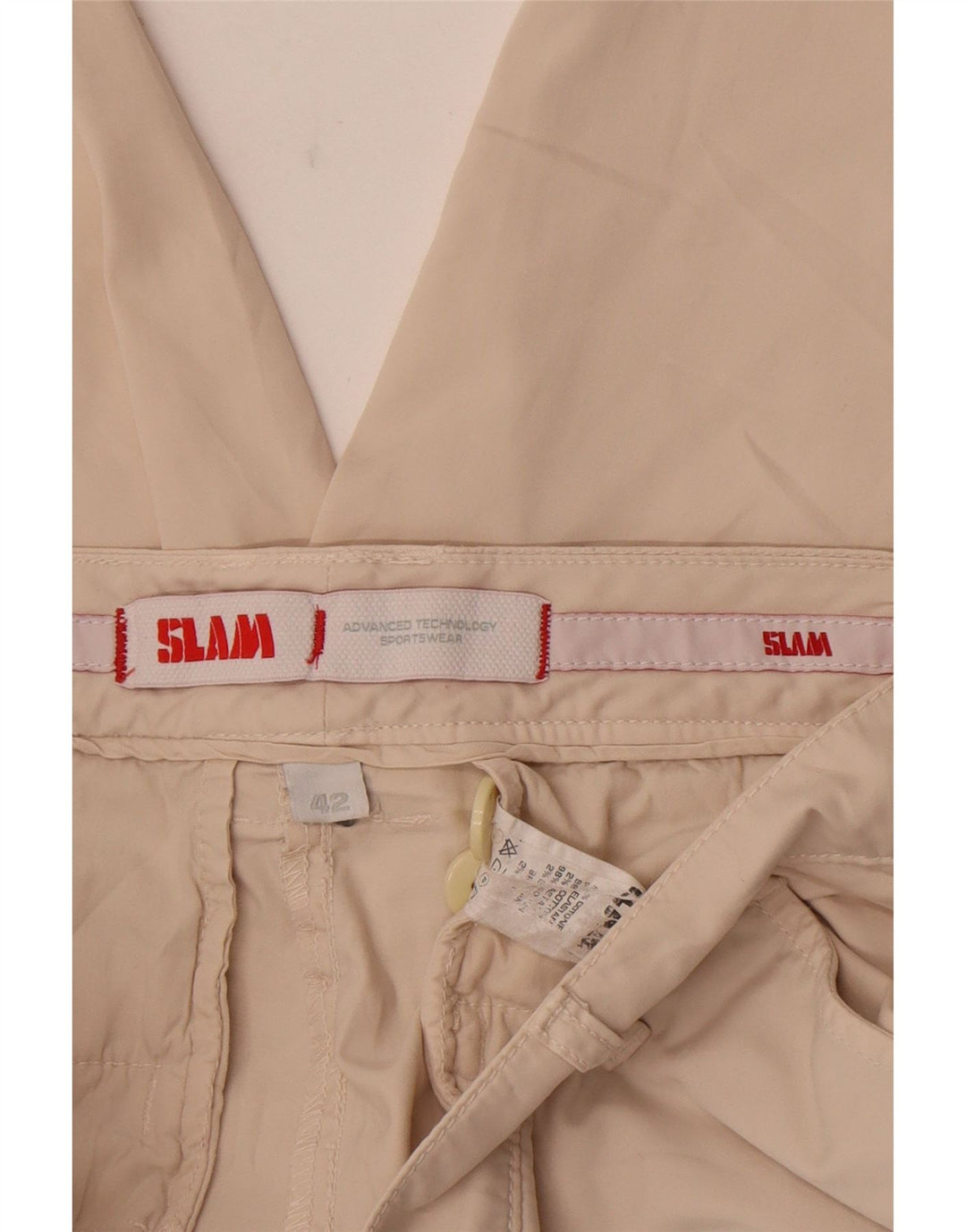 Slam Dame Chino Shorts IT 42 Medium W30 Beige Bomuld