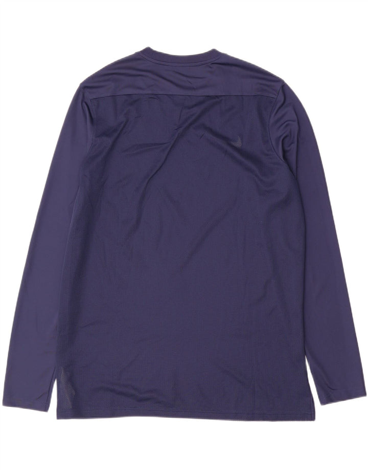 Nike Herre Dri Fit Slim Fit Top Langærmet XL Marineblå Polyester