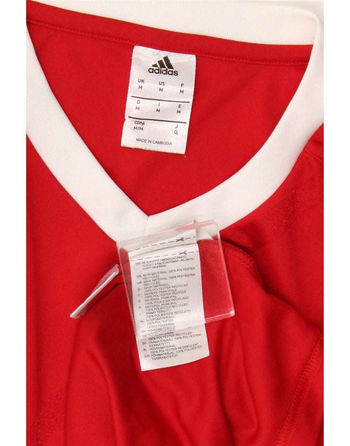 Adidas Herre Climalite Top Langærmet Medium Rød Polyester