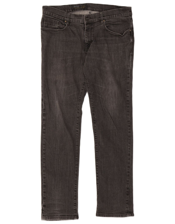 Rifle Herre Slim Jeans IT 52 XL W38 L33 Grå Bomuld