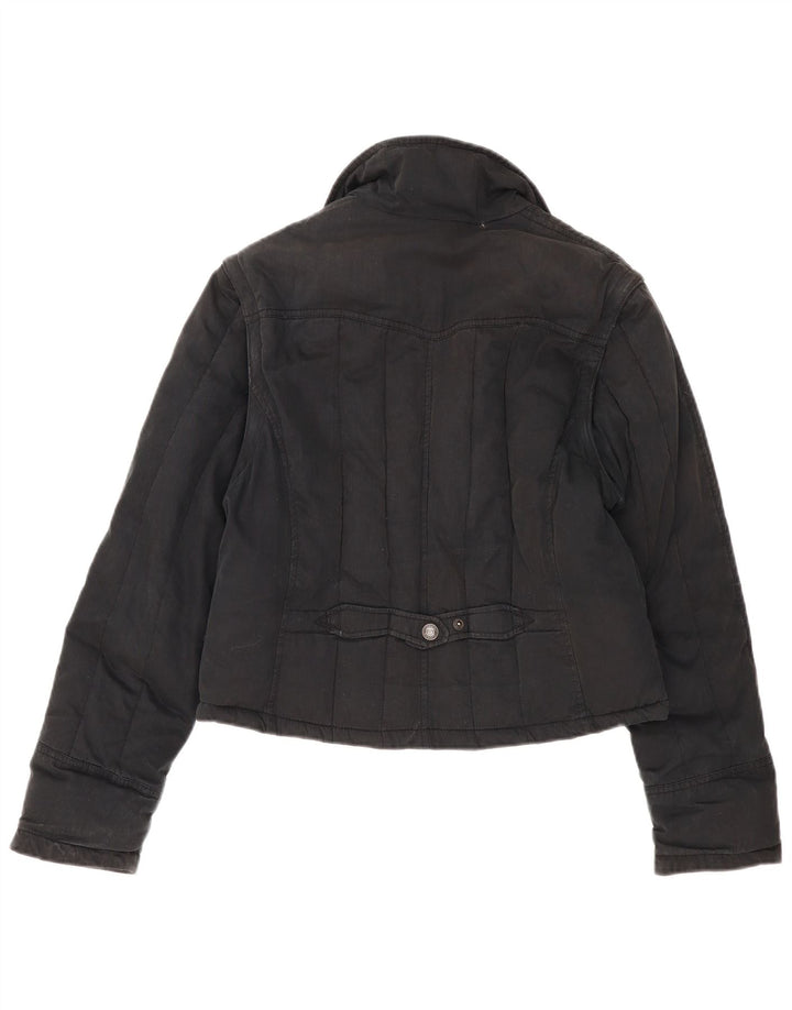 Levi's Womens Crop Utility Jacket UK 16 Large Black
