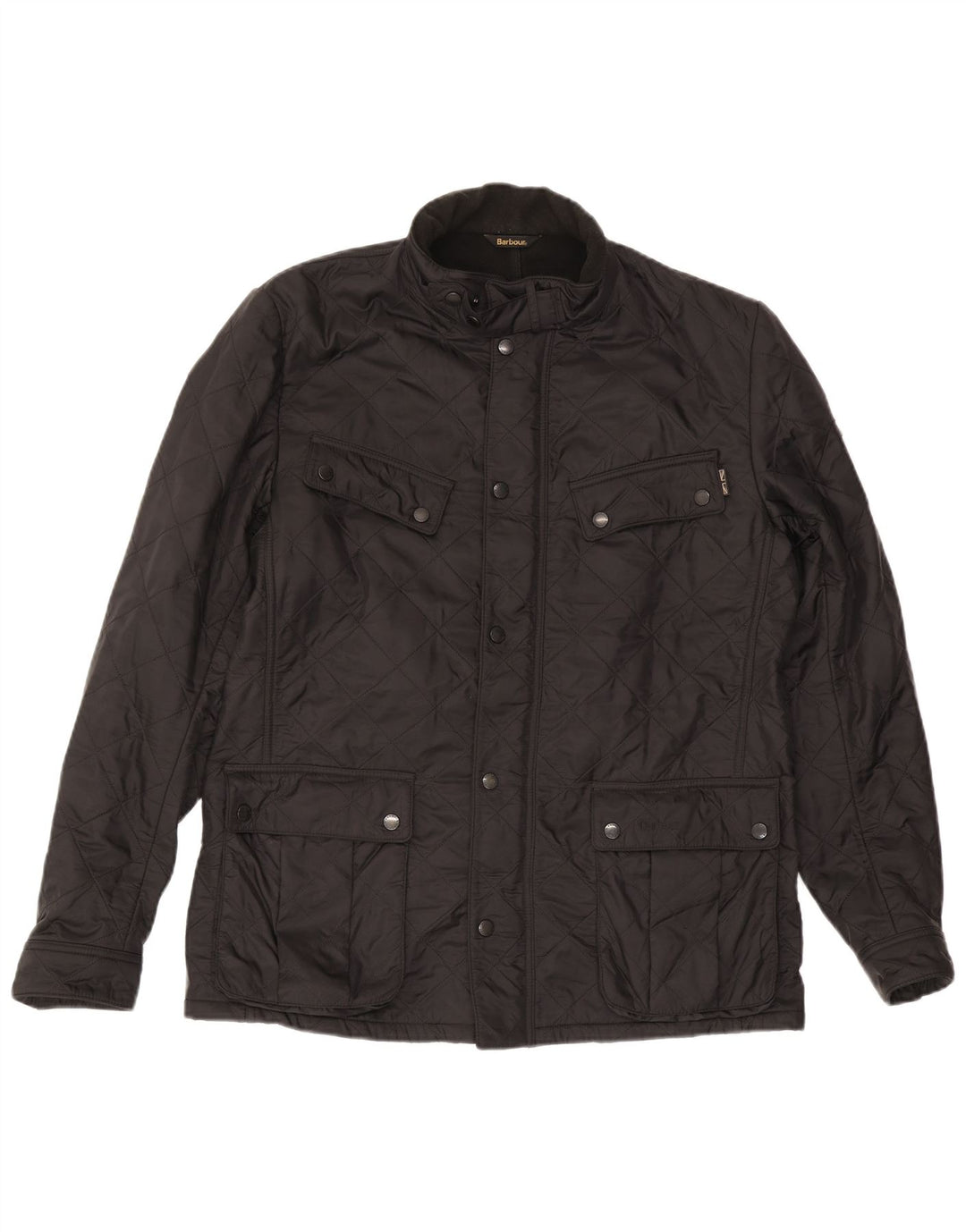 Barbour Herre Quiltet Jakke UK 42 XL Sort Polyamid