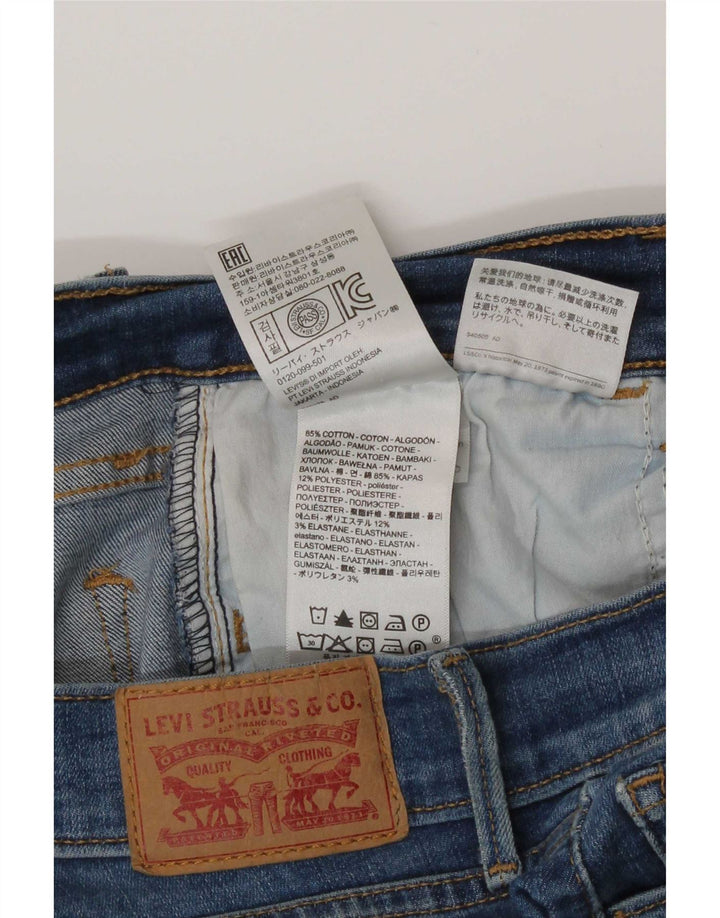 Levi's Dame 710 Super Skinny Jeans W29 L30 Blå