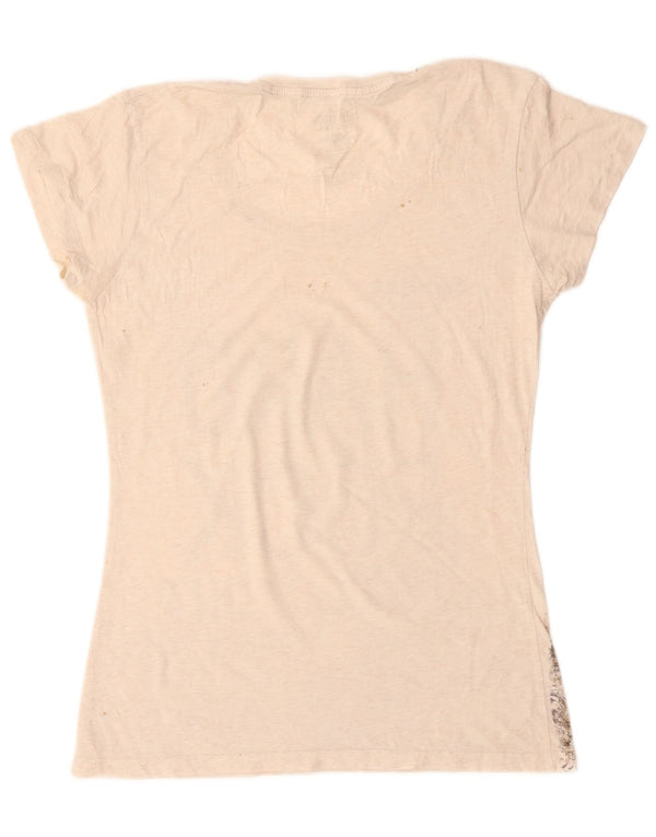 HARD ROCK CAFE piger London grafisk T-shirt top 15-16 år XL Off White