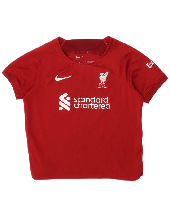Nike Boys Liverpool Grafisk T-Shirt Top 5-6 År Rød