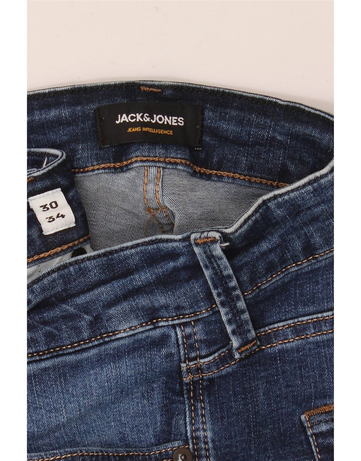 JACK & JONES Herre GLENN Slim Jeans W30 L30 Blå