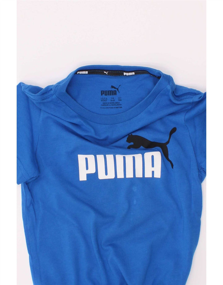 Puma drenge grafisk t-shirt top 3-4 år blå
