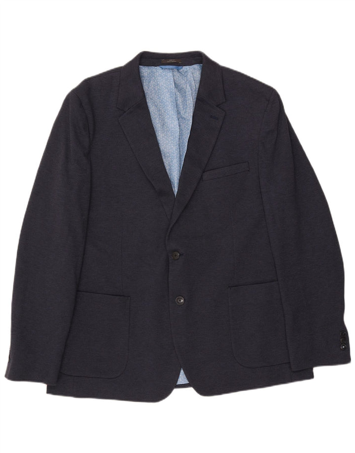 MARKS & SPENCER Herre 2-knaps Slim Fit Blazer Jacket UK 46 XL Navy Blue