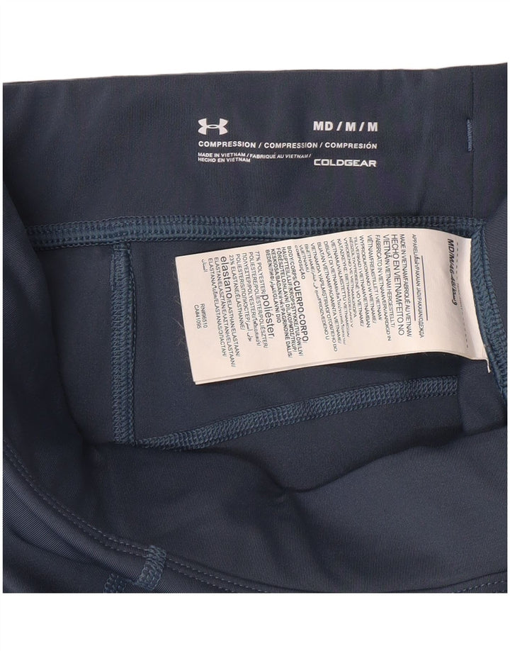 Under Armour Dame Compression Graphic Leggings UK 12 Medium Blue Sports