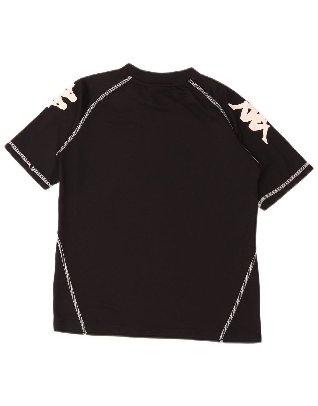 Kappa Boys Grafisk T-Shirt Top 11-12 År Sort Polyester