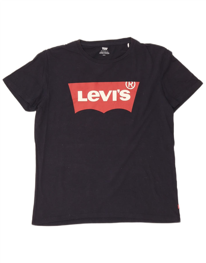 Levi's Grafisk T-shirt til mænd, stor marineblå