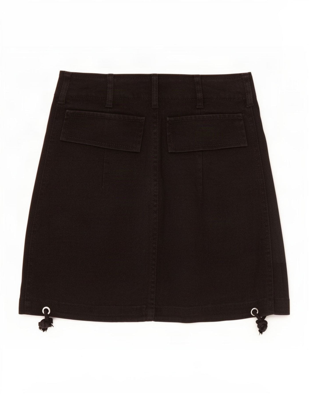 Zara Dame Denim Cargo Nederdel XS W24 Sort