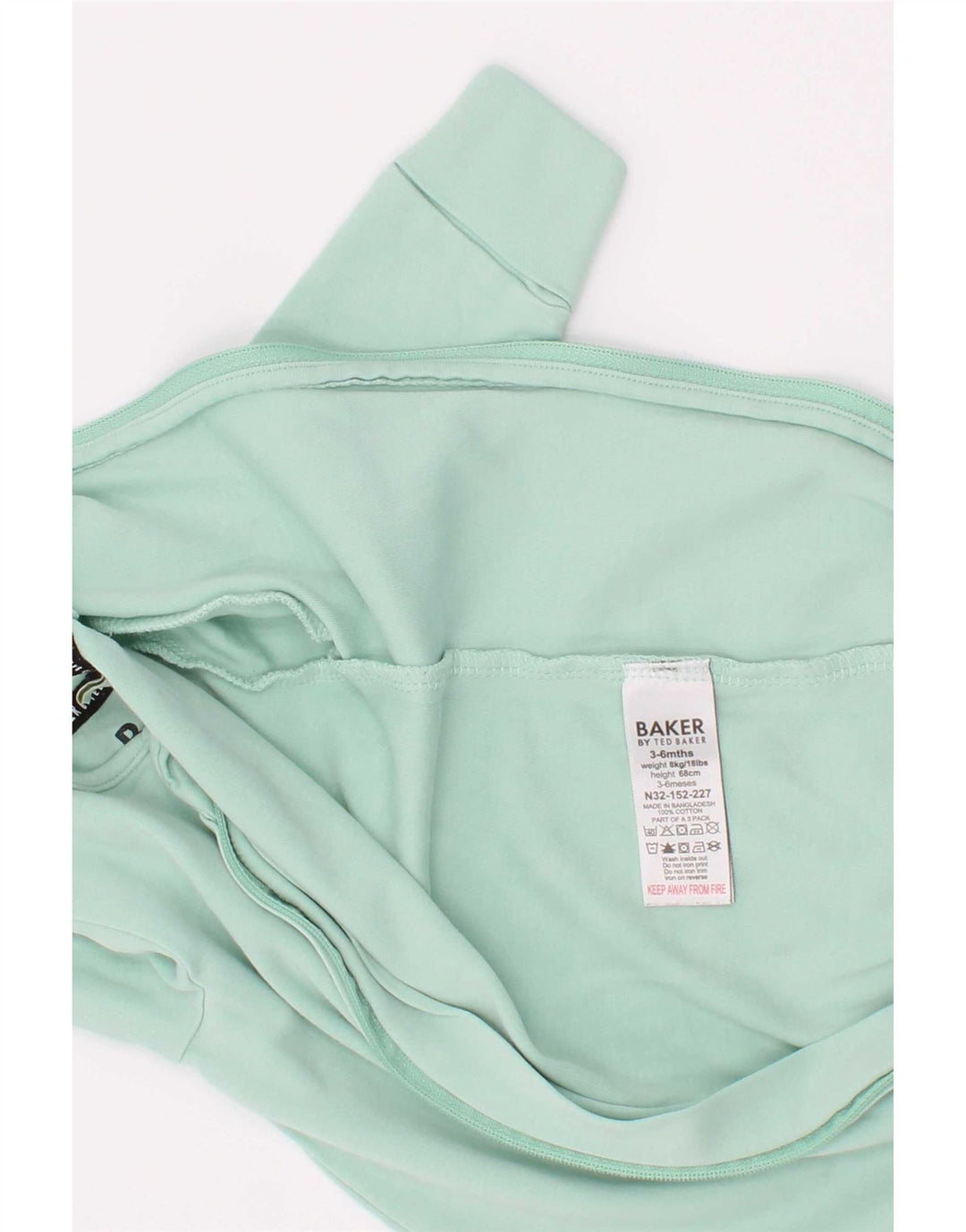 Ted Baker Baby Boys Grafisk Langærmet Jumpsuit 3-6 måneder turkis