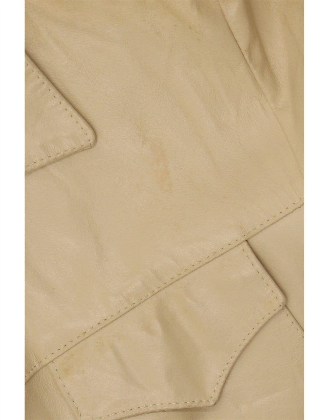 Bayside Herre Læderjakke UK 40 Stor Beige Læder