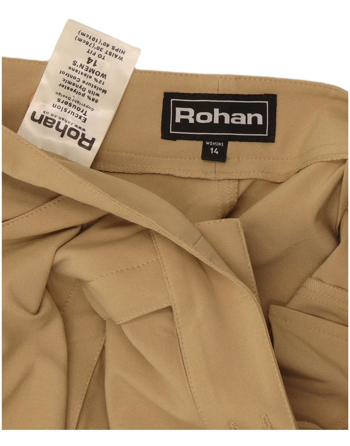 Rohan Dame Lige Casual Bukser UK 14 Medium W30 L29 Beige Polyester