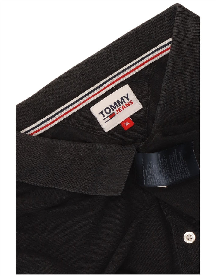 Tommy Hilfiger Herre Polo Shirt XL Sort Bomuld