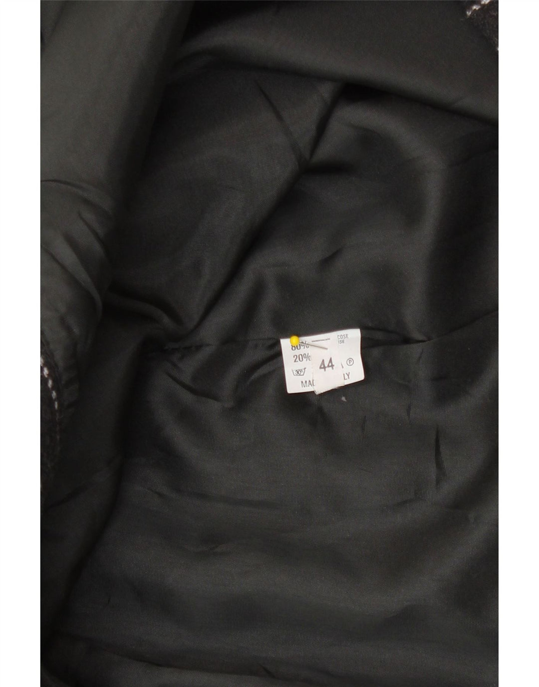 Vintage Kvinders Mini Wrap Nederdel IT 44 Medium W28 Grå Stribet Viscose